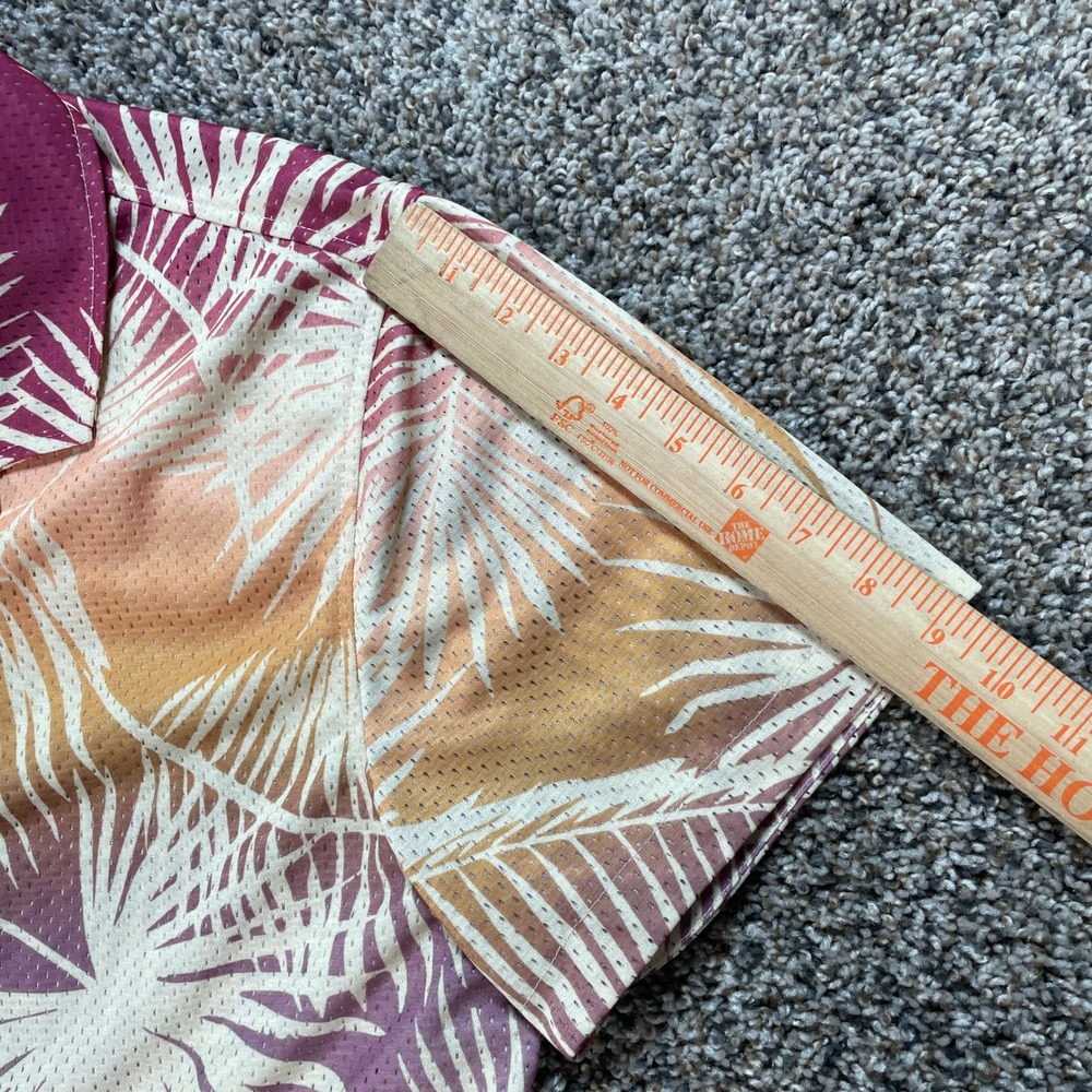 Marine Layer Men's Large Mesh Camp Shirt Sunset Palm Print Summer 2024 17521 - Picture 7 of 7